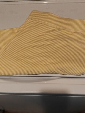 Yellow Striped Women's Shorts - Classic Lightweight Style